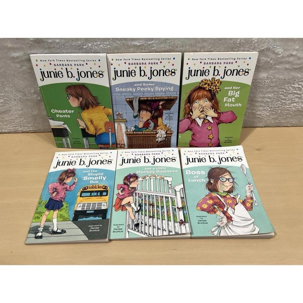 Junie B. Jones Books Lot of 6 Barbara Park Paperback Early Reader Set